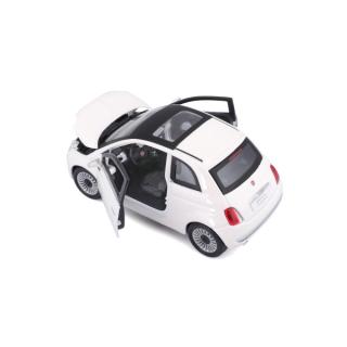 Fiat 500 (2007) weiß Burago 1:24