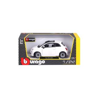 Fiat 500 (2007) weiß Burago 1:24