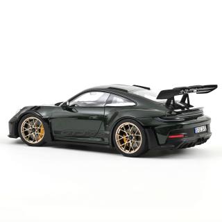 Porsche 911 GT3 RS 2022 Jetgreen metallic & Black Norev 1:12 Metallmodell (Türen/Hauben nicht zu öffnen!)