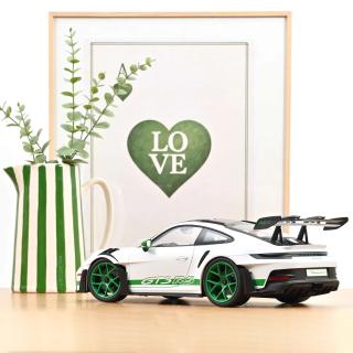 Porsche 911 GT3 RS Tribute to Carrera RS 2022 White/Python Green  Norev 1:12 Metallmodell (Türen/Hauben nicht zu öffnen!)