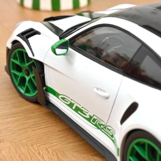 Porsche 911 GT3 RS Tribute to Carrera RS 2022 White/Python Green  Norev 1:12 Metallmodell (Türen/Hauben nicht zu öffnen!)