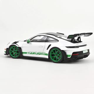 Porsche 911 GT3 RS Tribute to Carrera RS 2022 White/Python Green  Norev 1:12 Metallmodell (Türen/Hauben nicht zu öffnen!)