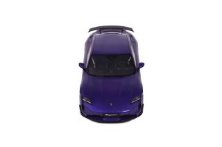 PORSCHE TAYCAN TURBO GT PURPLE SKY METALLIC 2023 GT Spirit 1:18 Resinemodell (Türen, Motorhaube... nicht zu öffnen!)