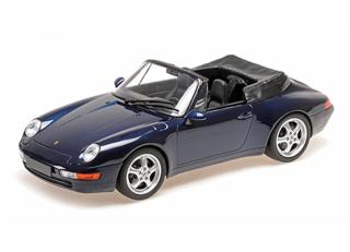 PORSCHE 911 (993) CABRIOLET - 1994 - BLUE METALLIC Minichamps 1:18 Metallmodell, Türen, Motorhaube... nicht zu öffnen