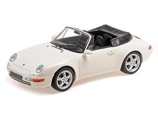 PORSCHE 911 (993) CABRIOLET - 1994 - WHITE Minichamps 1:18 Metallmodell, Türen, Motorhaube... nicht zu öffnen