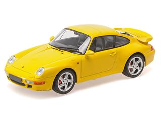 PORSCHE 911 (993) TURBO - 1995 - YELLOW Minichamps 1:18 Metallmodell, Türen, Motorhaube... nicht zu öffnen