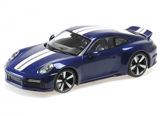 PORSCHE 911 (992) SPORT CLASSIC – 2022 – BLUE METALLIC Minichamps 1:18 Metallmodell, Türen, Motorhaube... nicht zu öffnen