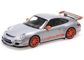 PORSCHE 911 GT3 RS - 2007 - SILVER Minichamps 1:18 Metallmodell, Türen, Motorhaube... nicht zu öffnen