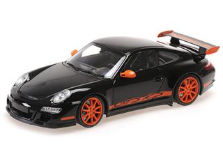 PORSCHE 911 GT3 RS - 2007 - BLACK Minichamps 1:18 Metallmodell, Türen, Motorhaube... nicht zu öffnen