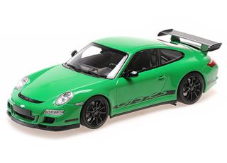 PORSCHE 911 GT3 RS - 2007 - GREEN Minichamps 1:18 Metallmodell, Türen, Motorhaube... nicht zu öffnen