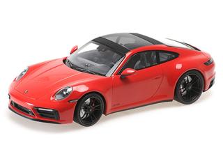 PORSCHE 911 CARRERA 4 GTS - 2020 - RED Minichamps 1:18 Metallmodell, Türen, Motorhaube... nicht zu öffnen