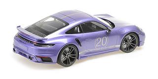 PORSCHE 911 (992) TURBO S COUPE SPORT DESIGN - 2021 - VIOLA Minichamps 1:18 Metallmodell, Türen, Motorhaube... nicht zu öffnen