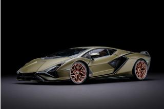 Lamborghini Sian FKP 37 electric gold Burago 1:18 Metallmodell Fotos: Georg Hämel<br>http://www.auto-und-modell.de/