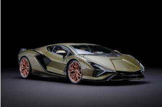 Lamborghini Sian FKP 37 electric gold Burago 1:18 Metallmodell Fotos: Georg Hämel<br>http://www.auto-und-modell.de/