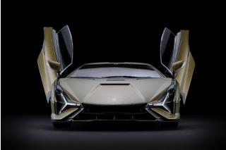 Lamborghini Sian FKP 37 electric gold Burago 1:18 Metallmodell Fotos: Georg Hämel<br>http://www.auto-und-modell.de/