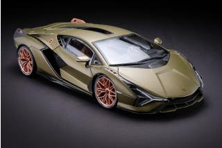 Lamborghini Sian FKP 37 electric gold Burago 1:18 Metallmodell Fotos: Georg Hämel<br>http://www.auto-und-modell.de/