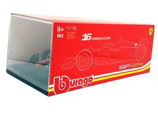 Ferrari SF-24 F1 2024 \"Imola-Version\", Hardcase (in Plexiglasvitrine) #16 Leclerc Burago 1:18