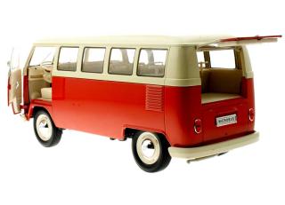 Volkswagen VW T1 Bus Panel Van 1963 red Welly 1:18