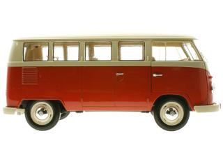 Volkswagen VW T1 Bus Panel Van 1963 red Welly 1:18