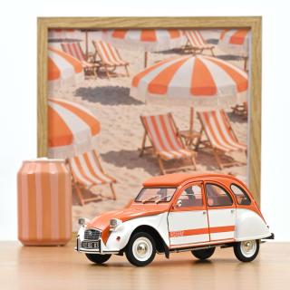 Citroën 2CV Spot 1976    Norev 1:18 Metallmodell 2 Türen, Motorhaube und Kofferraum zu öffnen!
