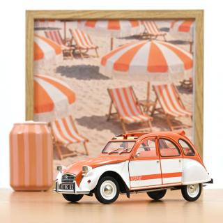 Citroën 2CV Spot 1976    Norev 1:18 Metallmodell 2 Türen, Motorhaube und Kofferraum zu öffnen!