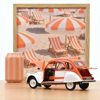 Citroën 2CV Spot 1976    Norev 1:18 Metallmodell 2 Türen, Motorhaube und Kofferraum zu öffnen!