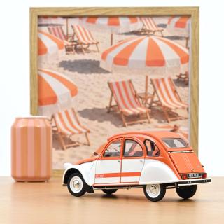 Citroën 2CV Spot 1976    Norev 1:18 Metallmodell 2 Türen, Motorhaube und Kofferraum zu öffnen!