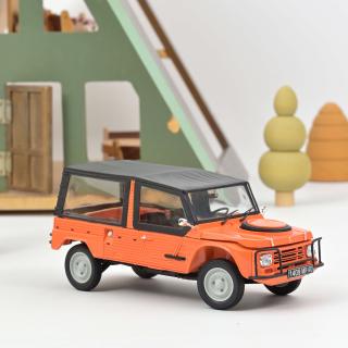 Citroën Méhari 4x4 1979 Kirghiz Orange Norev 1:18 Metallmodell  Motorhaube und Kofferraum zu öffnen!