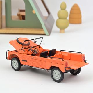 Citroën Méhari 4x4 1979 Kirghiz Orange Norev 1:18 Metallmodell  Motorhaube und Kofferraum zu öffnen!