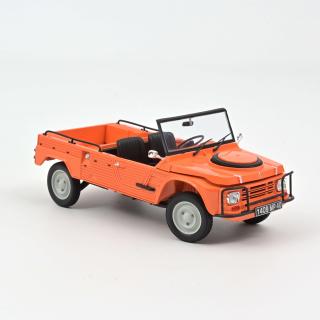 Citroën Méhari 4x4 1979 Kirghiz Orange Norev 1:18 Metallmodell  Motorhaube und Kofferraum zu öffnen!