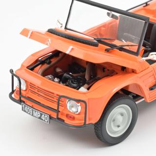 Citroën Méhari 4x4 1979 Kirghiz Orange Norev 1:18 Metallmodell  Motorhaube und Kofferraum zu öffnen!