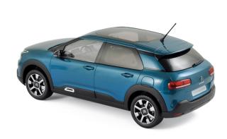 Citroën C4 Cactus 2018 - blau/weiß - Norev 1:18 (Türen, Motorhaube... nicht zu öffnen!)