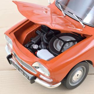 Citroën Ami 8 Break 1975 - Ténéré Orange Norev 1:18 Metallmodell (Motorhaube zu öffnen!)