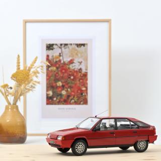 Citroen BX 16 TRS 1983 - Vallelunga Red Norev Metallmodell 1:18 (Türen, Motorhaube... nicht zu öffnen!)