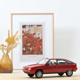 Citroen BX 16 TRS 1983 - Vallelunga Red Norev Metallmodell 1:18 (Türen, Motorhaube... nicht zu öffnen!)