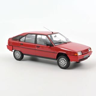 Citroen BX 16 TRS 1983 - Vallelunga Red Norev Metallmodell 1:18 (Türen, Motorhaube... nicht zu öffnen!)