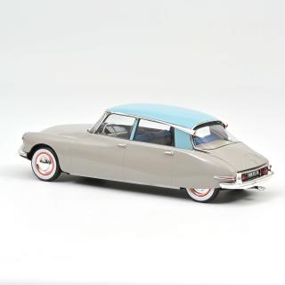 Citroën DS 19 1956 Rosé Grey and Turquoise Norev 1:18 Metallmodell (Türen/Hauben nicht zu öffnen!)