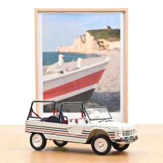 Citroën Méhari 2016 Blue White Red  Norev 1:18 Metallmodell 2 Türen und Motorhaube zu öffnen!