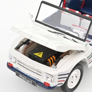 Citroën Méhari 2016 Blue White Red  Norev 1:18 Metallmodell 2 Türen und Motorhaube zu öffnen!