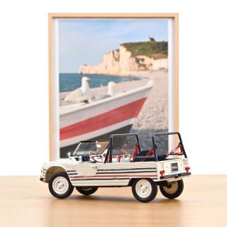 Citroën Méhari 2016 Blue White Red  Norev 1:18 Metallmodell 2 Türen und Motorhaube zu öffnen!