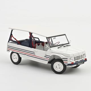 Citroën Méhari 2016 Blue White Red  Norev 1:18 Metallmodell 2 Türen und Motorhaube zu öffnen!
