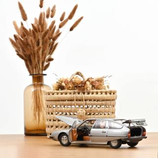 Citroën CX 2200 Pallas 1976 Largentiere Grey  Norev 1:18 Metallmodell 2 Türen, Motorhaube und Kofferraum zu öffnen!