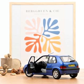 Citroën Saxo VTS 1996 Poseidon Blue  Norev 1:18 Metallmodell  (Türen zu öffnen!)