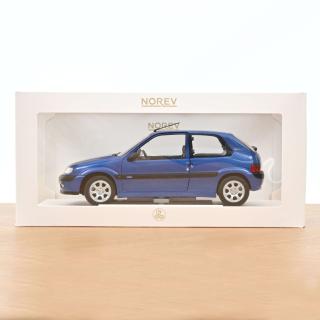 Citroën Saxo VTS 1996 Poseidon Blue  Norev 1:18 Metallmodell  (Türen zu öffnen!)
