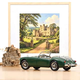 MGA 1955 British Racing Green   Norev 1:18 Metallmodell 2 Türen, Motorhaube und Kofferraum zu öffnen!