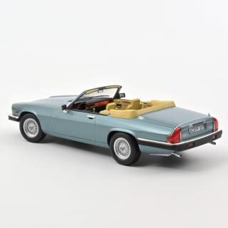 Jaguar XJ-S 5.3 H.E. Convertible 1988 - Light Blue metallic Norev 1:18 Metallmodell (Türen/Hauben nicht zu öffnen!)