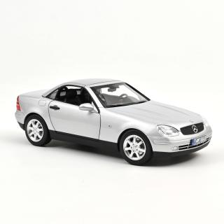 Mercedes-Benz SLK 1996 Brillant Silver 1:18 Norev 1:18 Metallmodell 2 Türen, Kofferraum und Motorhaube  zu öffnen!