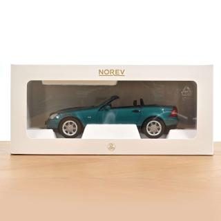 Mercedes-Benz SLK 1996 Vivianitgrün Norev 1:18 Metallmodell 2 Türen, Motorhaube und Kofferraum zu öffnen!