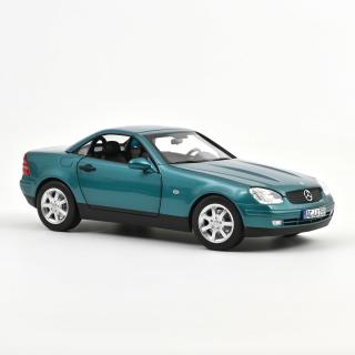 Mercedes-Benz SLK 1996 Vivianitgrün Norev 1:18 Metallmodell 2 Türen, Motorhaube und Kofferraum zu öffnen!