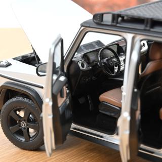 Mercedes-Benz G-Class 2024 Iridium Silver 1:18 Norev 1:18 Metallmodell 4 Türen, Motorhaube und Kofferraum zu öffnen!